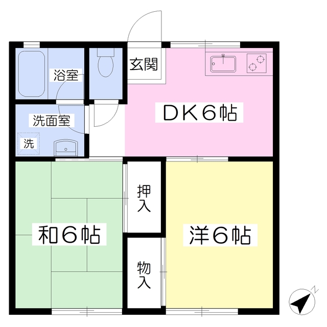 コーポ清風Ａの間取り