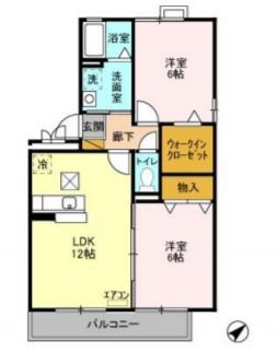 ロイヤルクレッセント西登戸の間取り