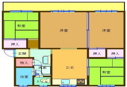 ひよどり台６団地３1号棟の間取り