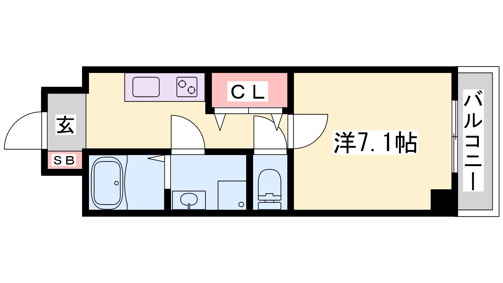 姫路市南町のマンションの間取り