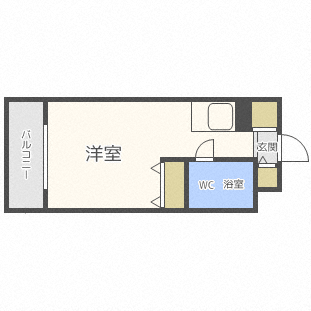 札幌市北区北三十三条西のマンションの間取り