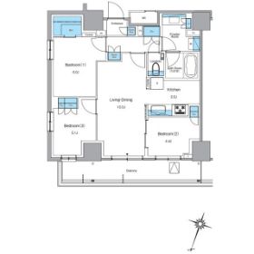 目黒区青葉台のマンションの間取り