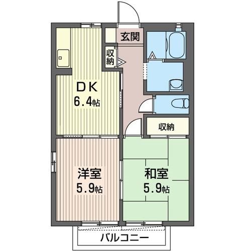 トリニティ Bの間取り