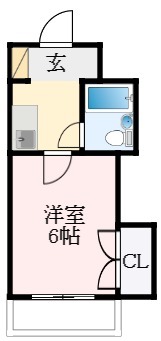 堺市北区北花田町のマンションの間取り