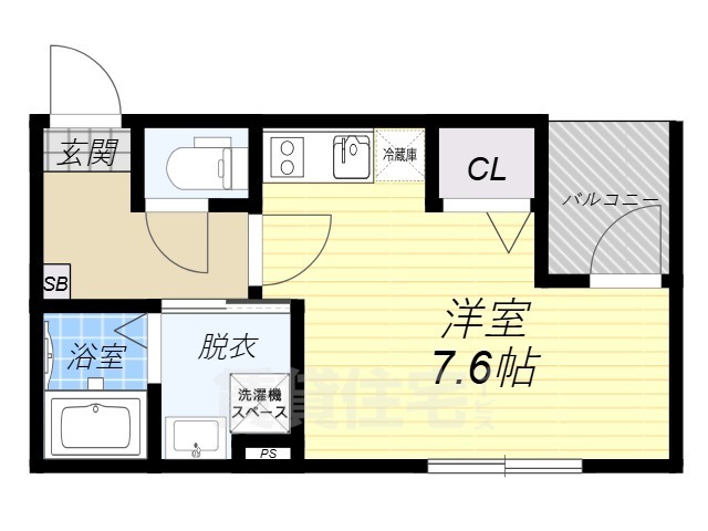 そよ風とラテとの間取り