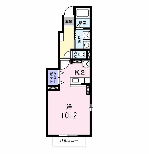 フィデール建郷の間取り