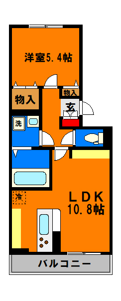 D-room穴川2丁目の間取り