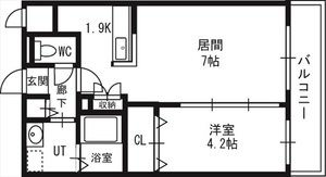 グランカーサ南６条の間取り