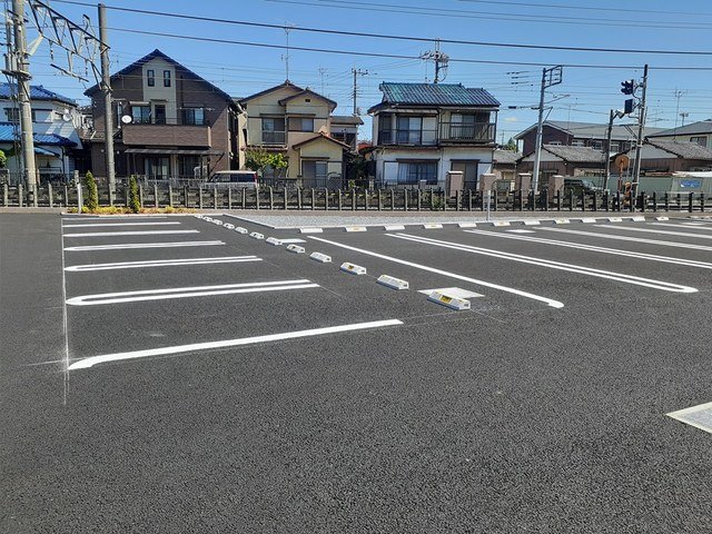 【加須市馬内のアパートの駐車場】