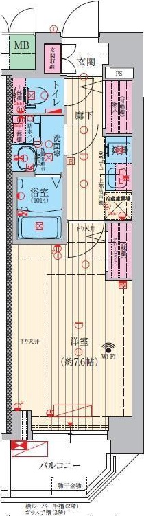 豊中市螢池西町のマンションの間取り