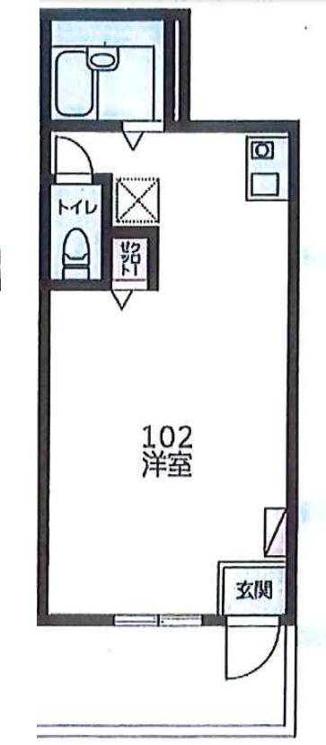 市川市菅野のマンションの間取り