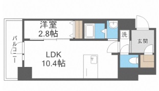 大阪難波Noahの間取り