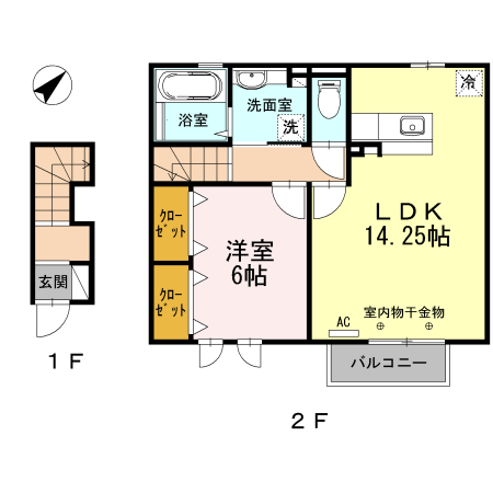 serena百坂　A棟の間取り