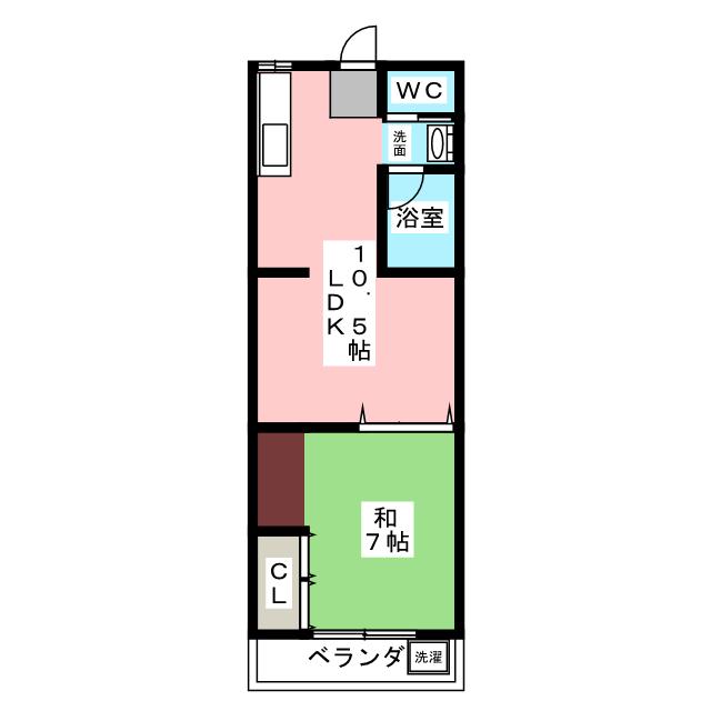 Ｈｉｇｈマンションパールスカイの間取り