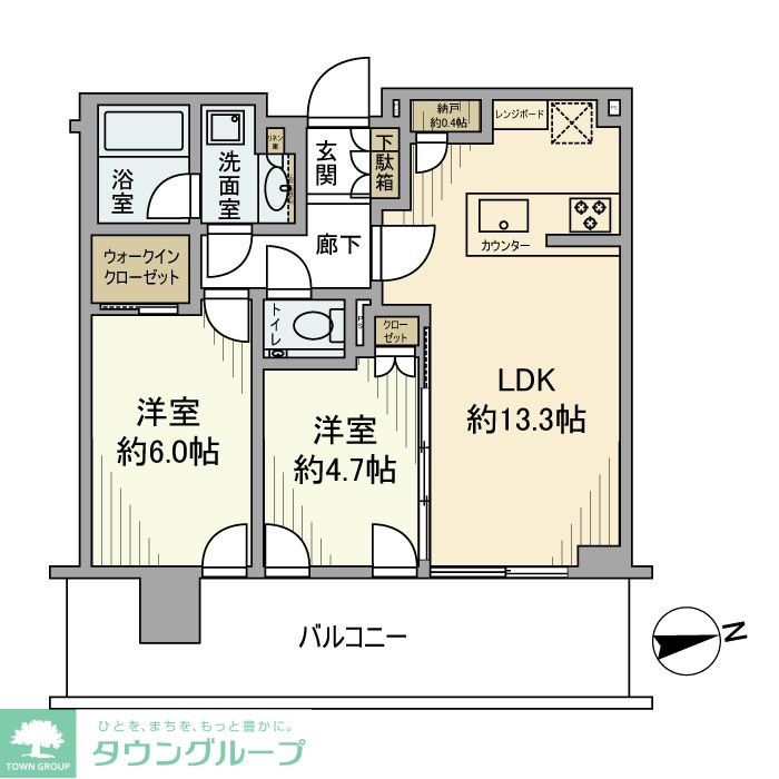 江東区有明のマンションの間取り