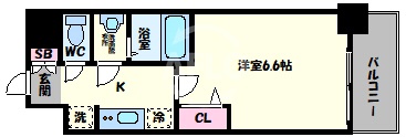 プレサンス上町台筆ヶ崎NORTHの間取り