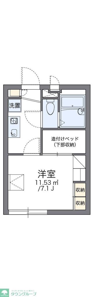 市川市宝のマンションの間取り