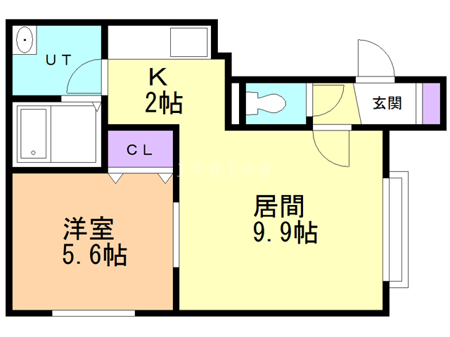 【コーポ旭光の間取り】