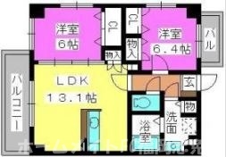 糟屋郡篠栗町大字尾仲のマンションの間取り