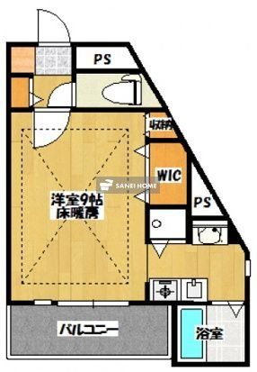 所沢市西住吉のマンションの間取り