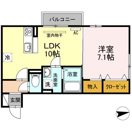 メゾンシャルム春日の間取り