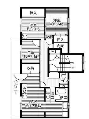 ビレッジハウス春光3号棟の間取り