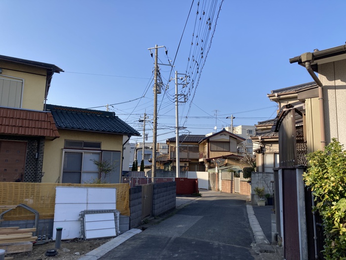 建物外観　建築中