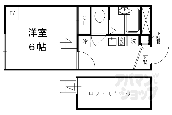 レオパレスウェルスtenの間取り写真