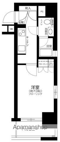 東京メトロ有楽町線 月島駅 徒歩1分 12階建 築24年の間取り写真