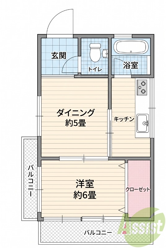名村ビルの間取り写真