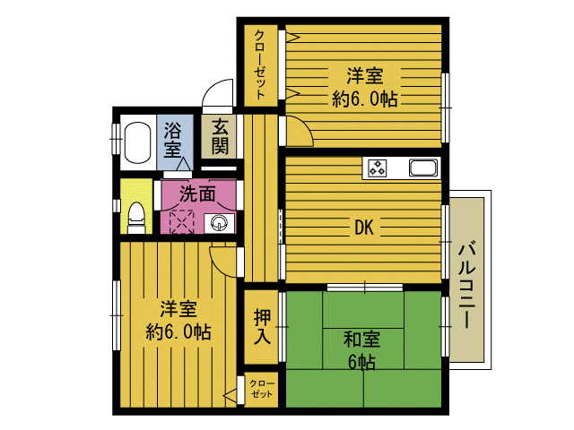 セジュ-ル新別府の間取り写真