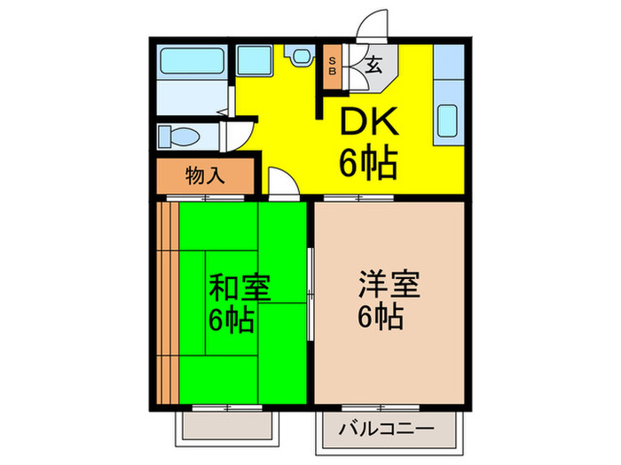 タウニ-Toyosatoの間取り写真