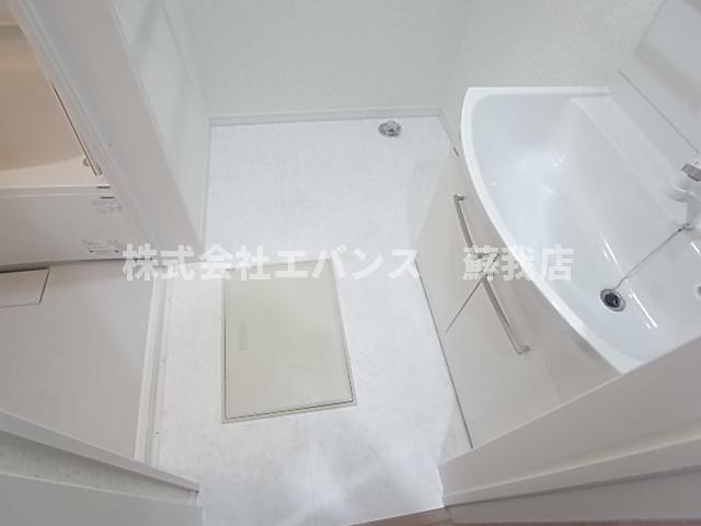 洗面設備　使いやすい洗面所です