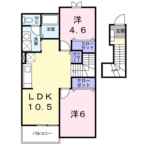 ドミール北小路の間取り写真