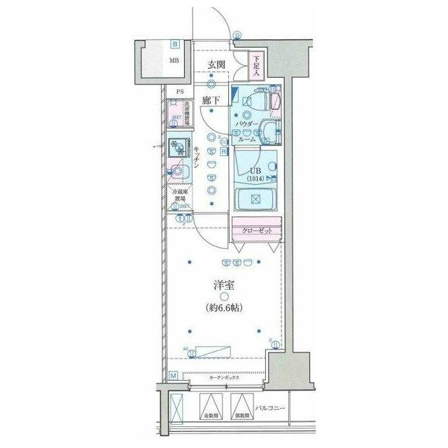 GENOVIA横浜関内IIskygardenの間取り写真
