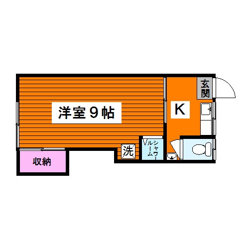 ＪＲ山手線 目黒駅 徒歩7分 2階建 築59年の間取り写真