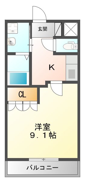 メゾンゼラニュームの間取り