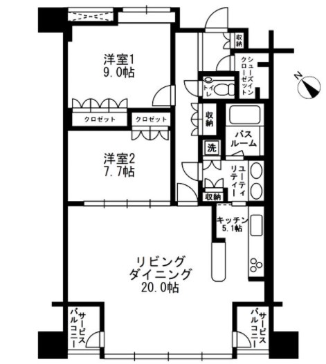 アーバンパーク代官山IIの間取り