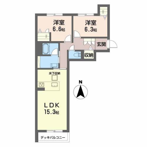 シャーメゾン片塩の間取り