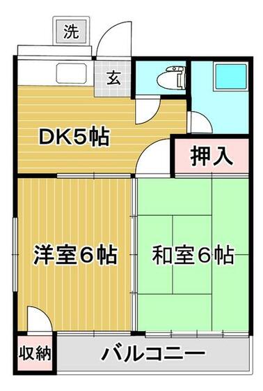 大空ハイツの間取り