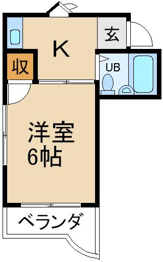 寝屋川市長栄寺町のマンションの間取り