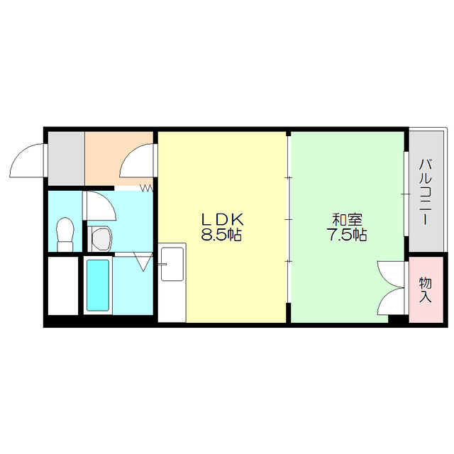 大阪府大阪市東淀川区西淡路３（マンション）の賃貸物件の間取り