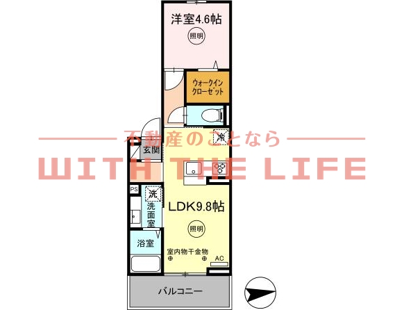 D-ROOM　FIRST　大善寺駅前の間取り