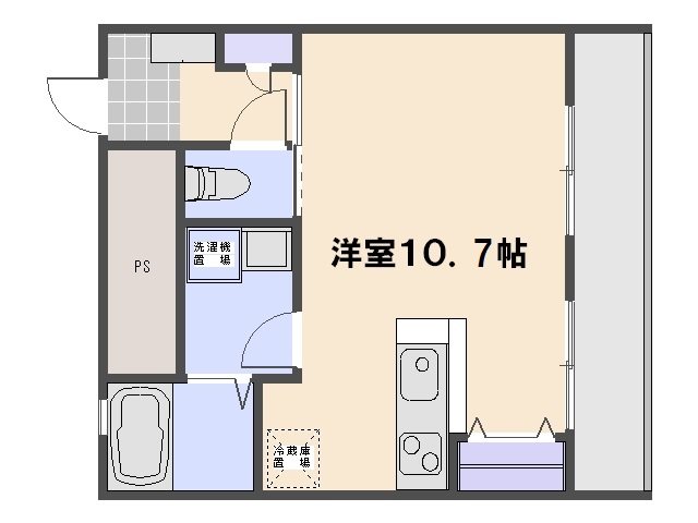 C.C.COURT五日市駅前の間取り