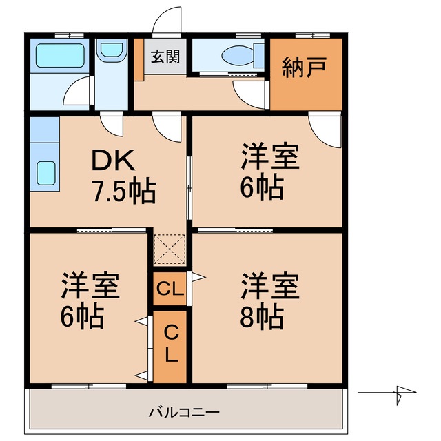 【小林マンションの間取り】