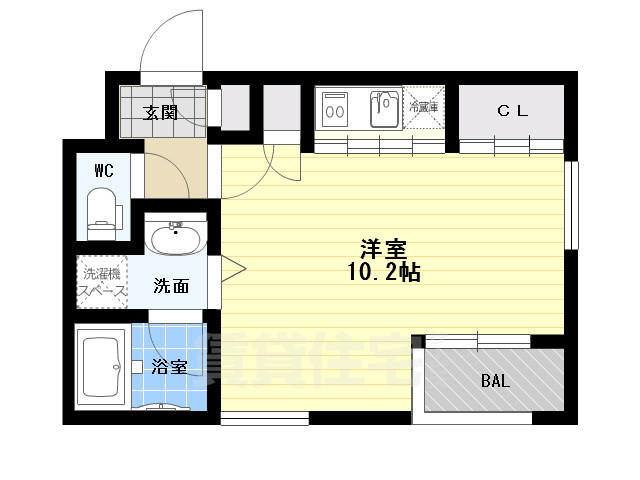 SPACE CUBE HONJINの間取り