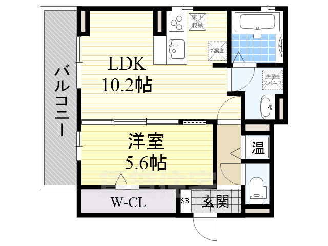 アダージョ富田の間取り