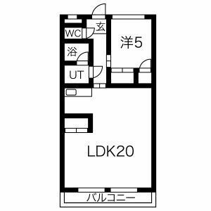 尾張旭市狩宿町のマンションの間取り