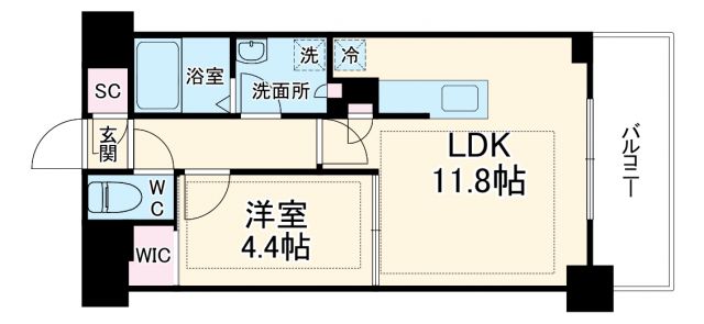 ミレーネ稲毛海岸の間取り