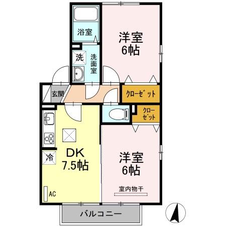 【ロイヤルパークス林町　Ｃ棟の間取り】